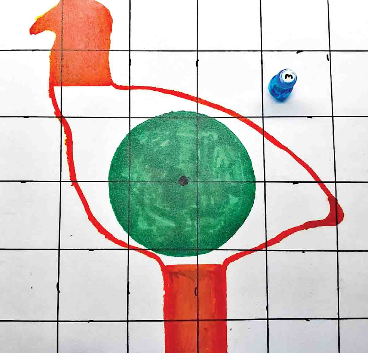 This is a spotter board used with these rules for sight-in and score shooting.